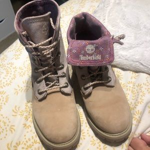 Tan Timberland's, worn 2 times